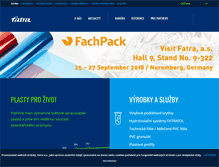 Tablet Screenshot of fatra.cz
